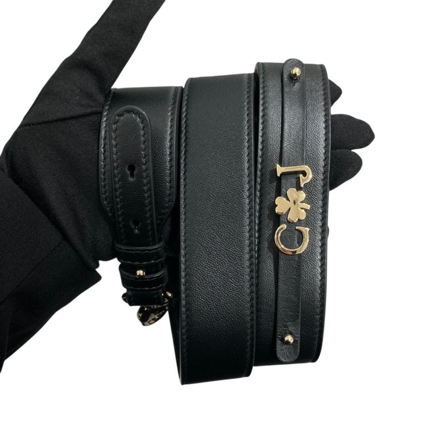DIOR 迪奧 M0538ONGE LADY DIOR MY ABCDIOR 小型手肩背包 羊皮 黑色 淺金釦-13