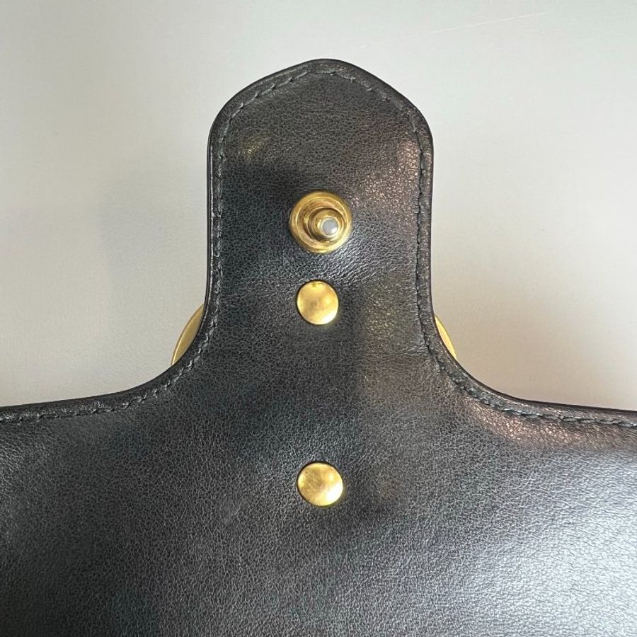GUCCI 446744 黑Marmont掀蓋包 22CM-7