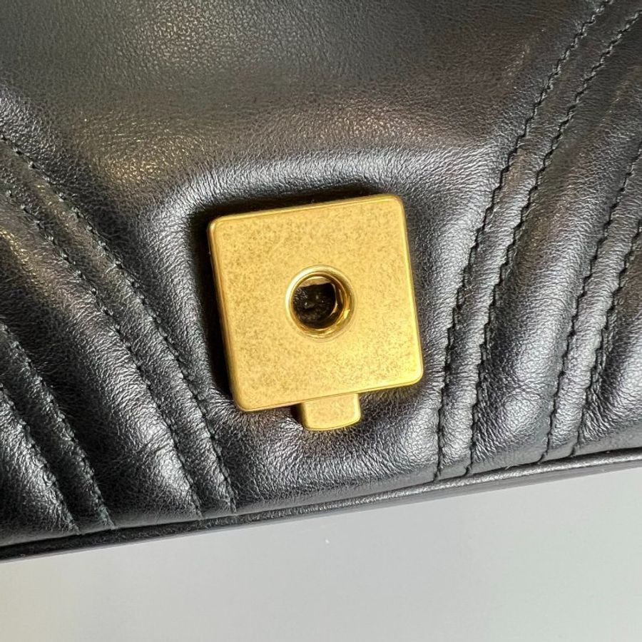 GUCCI 446744 黑Marmont掀蓋包 22CM-8