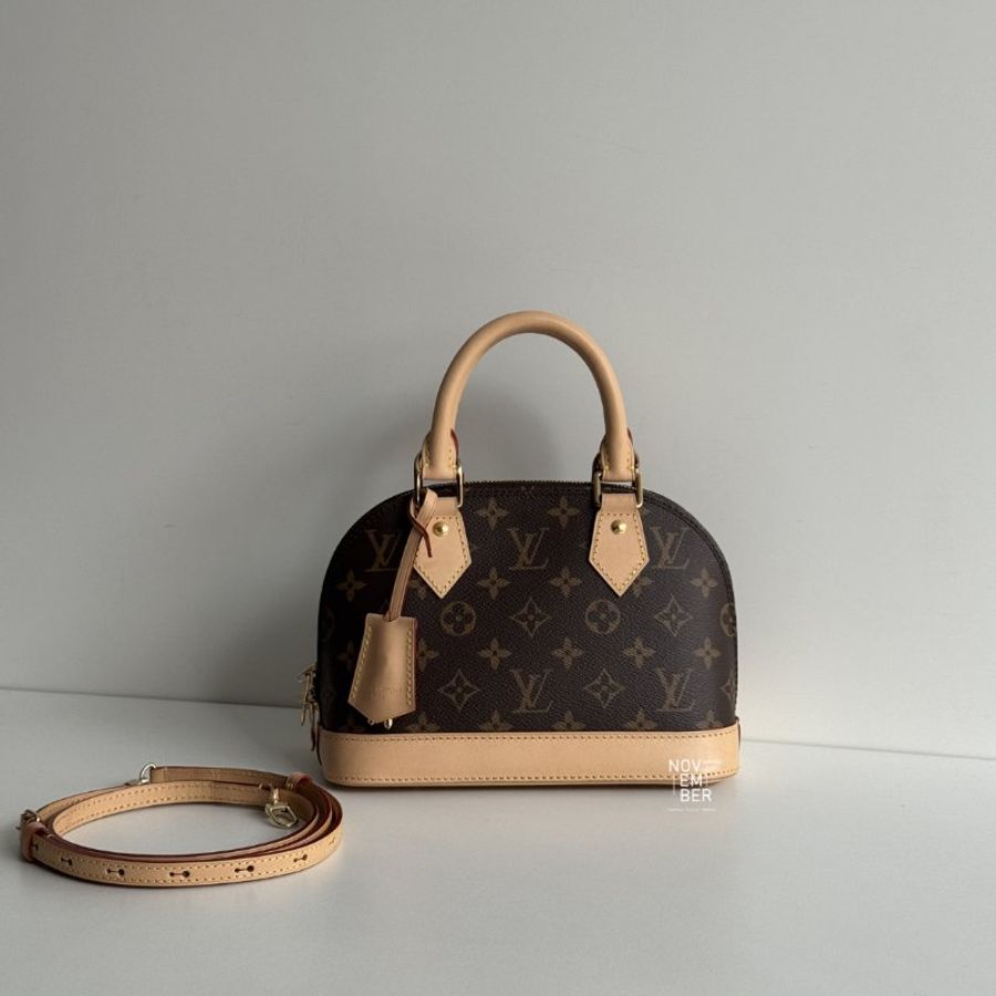 99新🆕 Louis Vuitton 路易威登 Alma BB 老花貝殼包-0