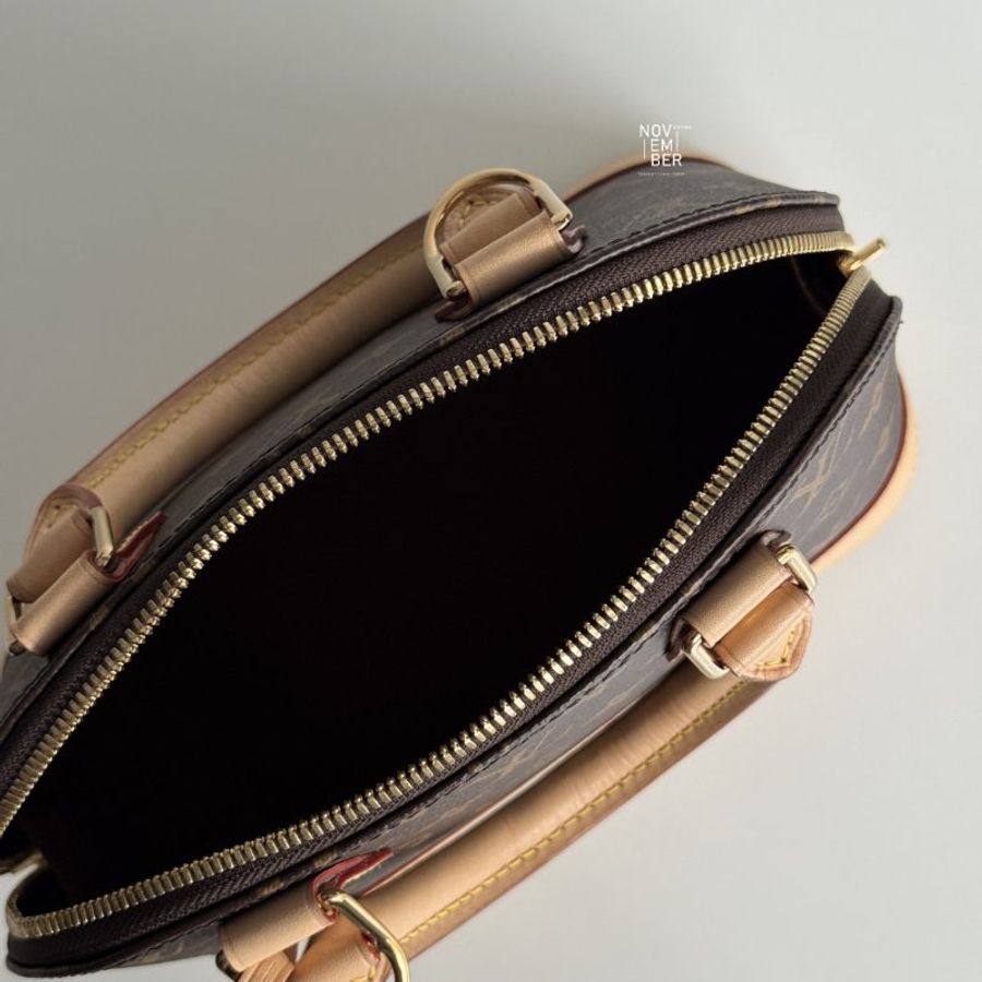 99新🆕 Louis Vuitton 路易威登 Alma BB 老花貝殼包-3