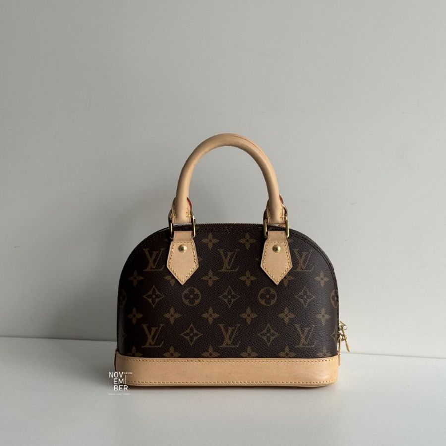 99新🆕 Louis Vuitton 路易威登 Alma BB 老花貝殼包-5