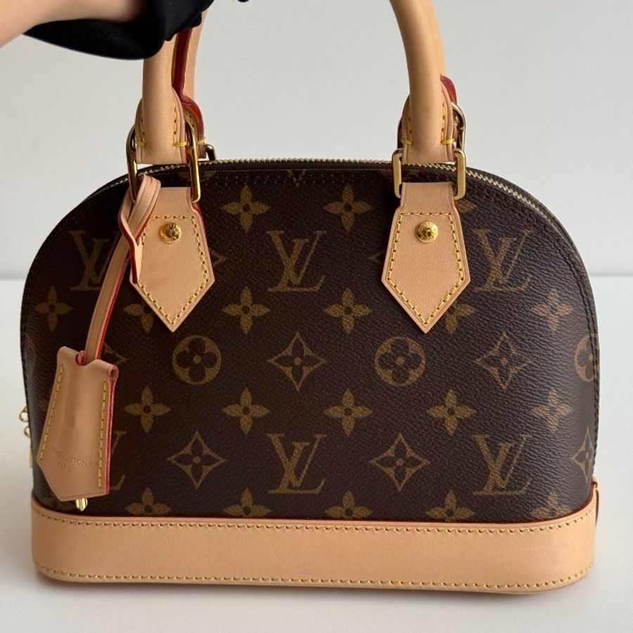 99新🆕 Louis Vuitton 路易威登 Alma BB 老花貝殼包-8