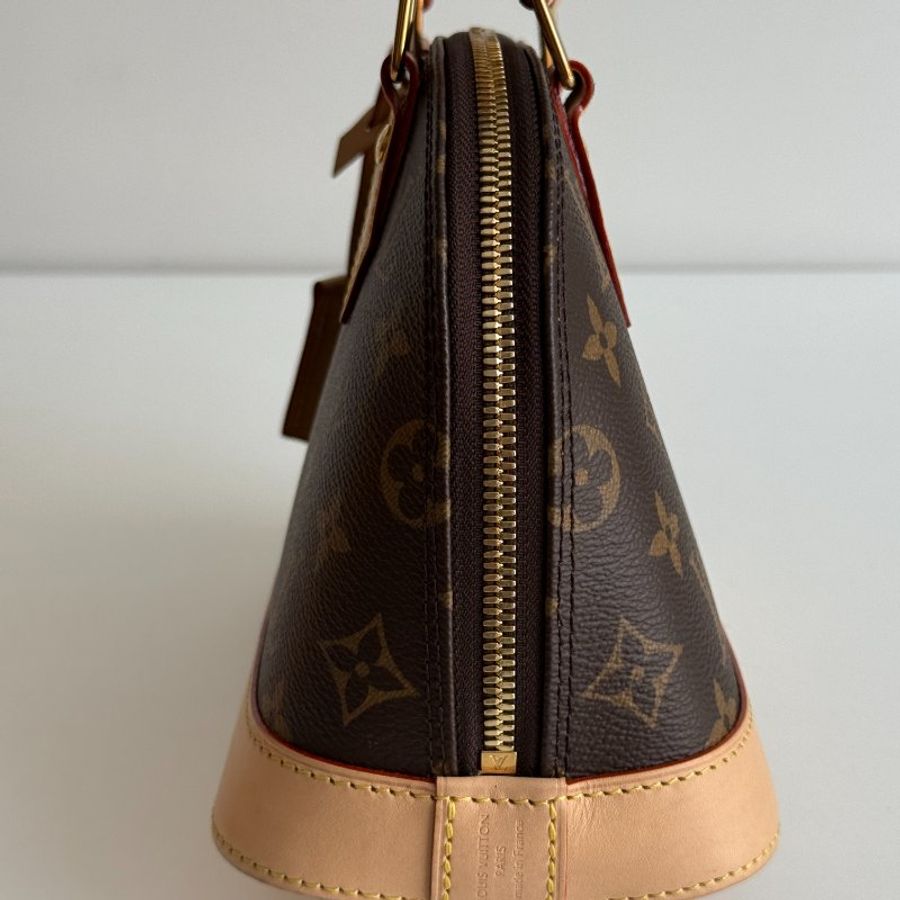 99新🆕 Louis Vuitton 路易威登 Alma BB 老花貝殼包-9