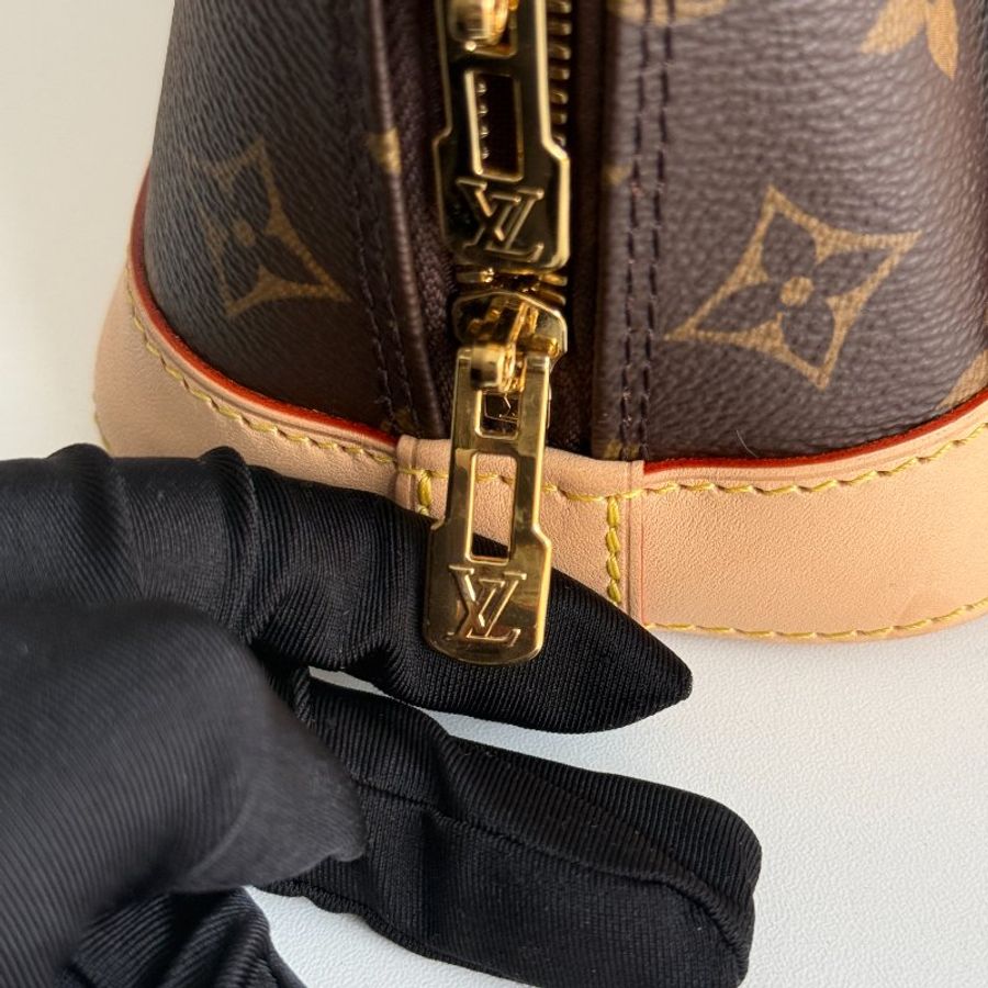 99新🆕 Louis Vuitton 路易威登 Alma BB 老花貝殼包-13