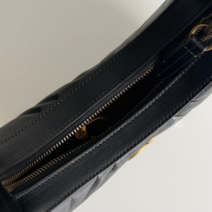 99新🆕 Gucci 古馳 GG Marmont 半月形肩背包-5