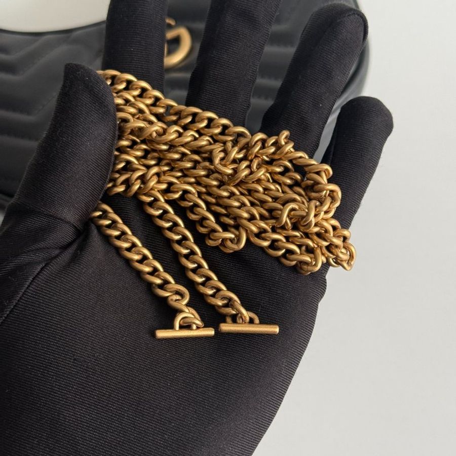 99新🆕 Gucci 古馳 GG Marmont 半月形肩背包-8
