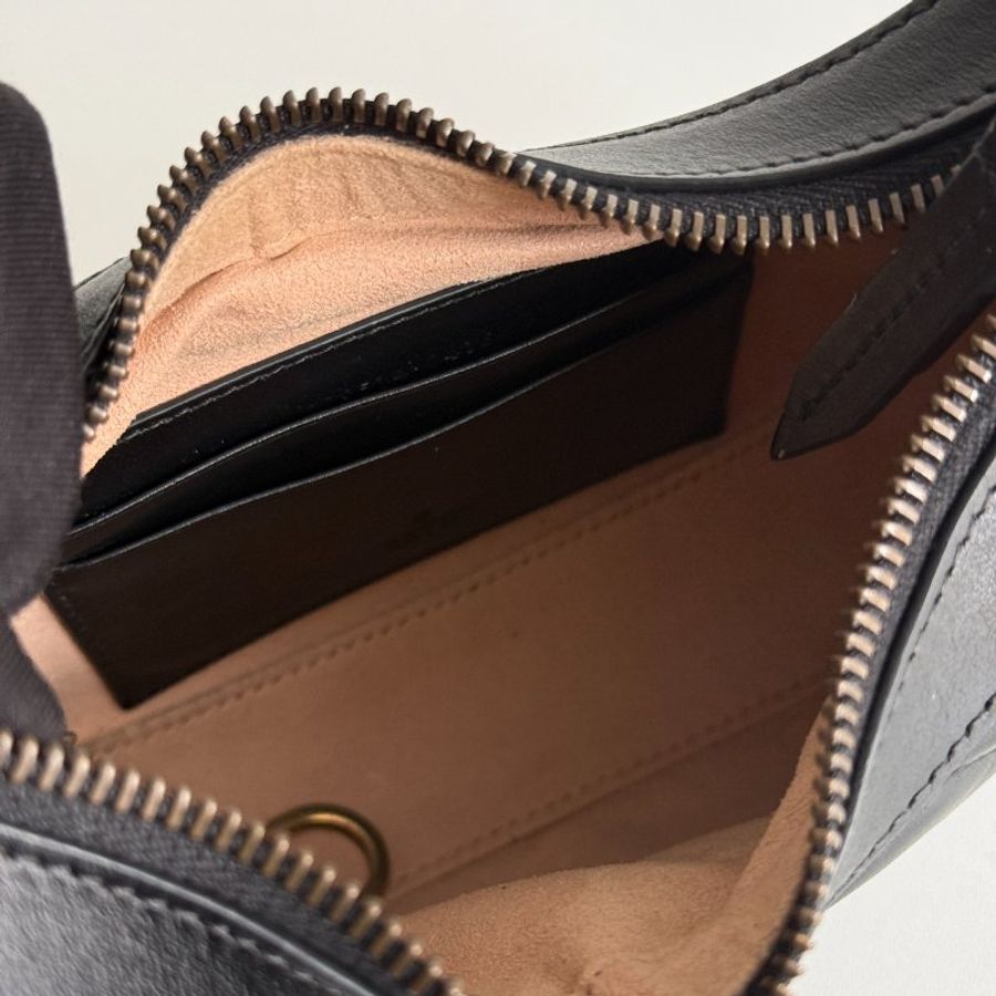 99新🆕 Gucci 古馳 GG Marmont 半月形肩背包-12