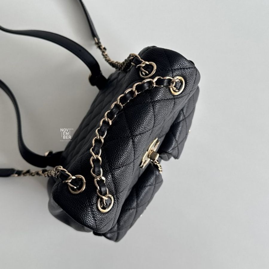 99新🆕 Chanel 香奈兒 Duma 中號 黑色金釦-3