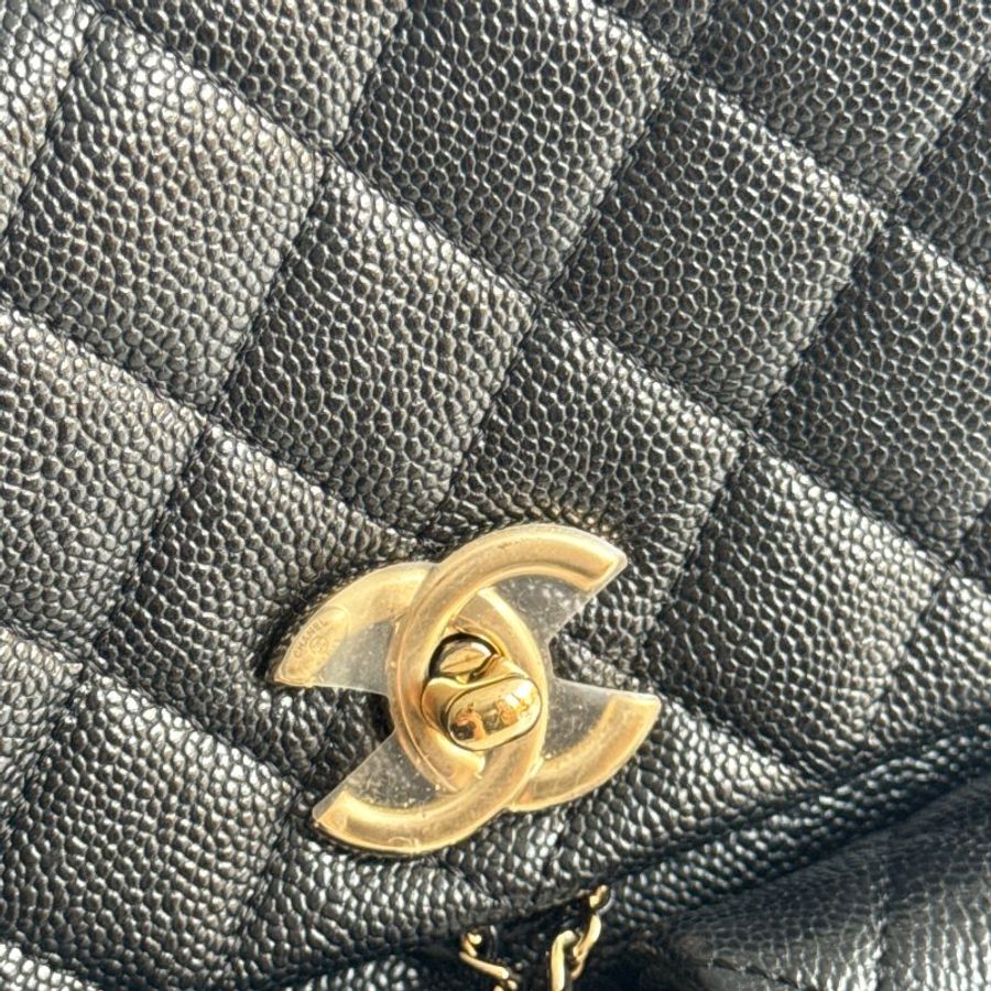 99新🆕 Chanel 香奈兒 Duma 中號 黑色金釦-7
