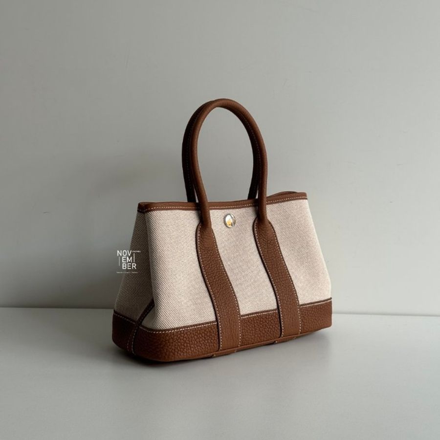 全新🆕 全配有購證🙌🏻 Hermès 愛馬仕 Mini Garden Party 金棕-1