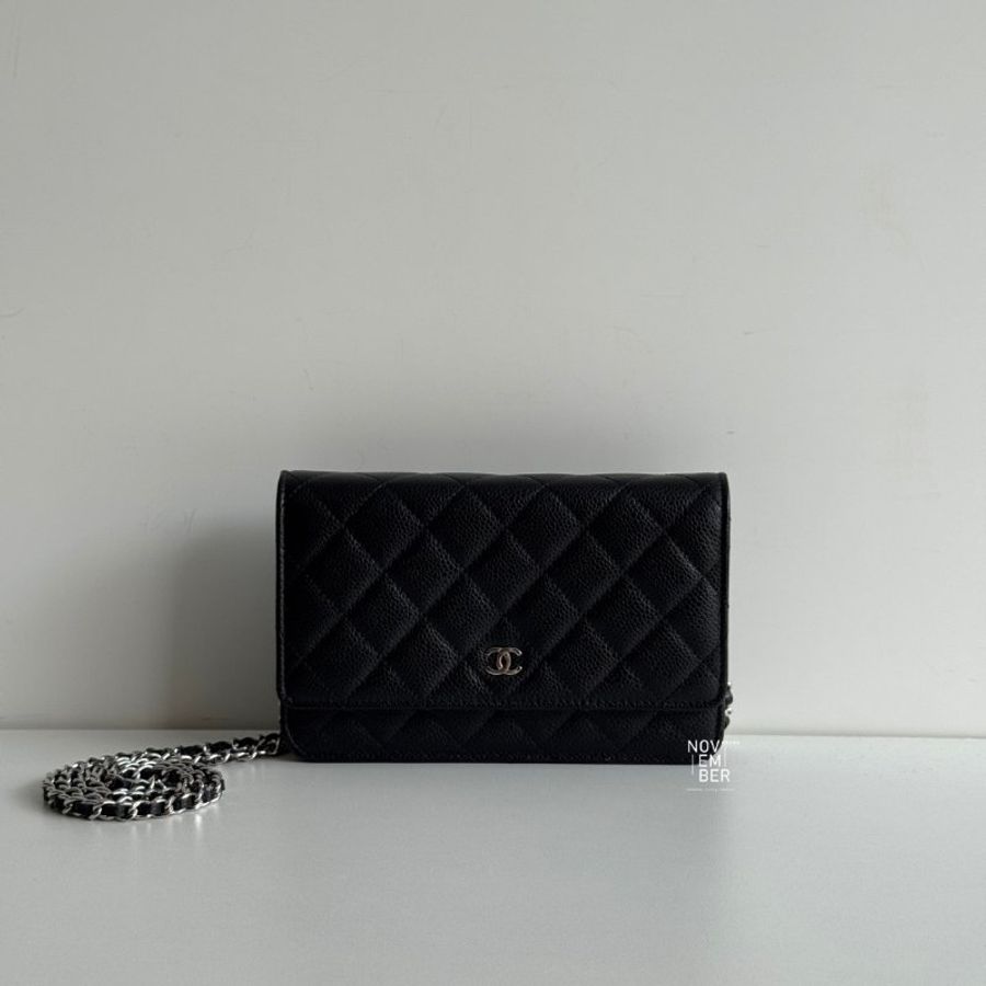 99新🆕 Chanel 香奈兒 Classic WOC 黑色銀釦-0