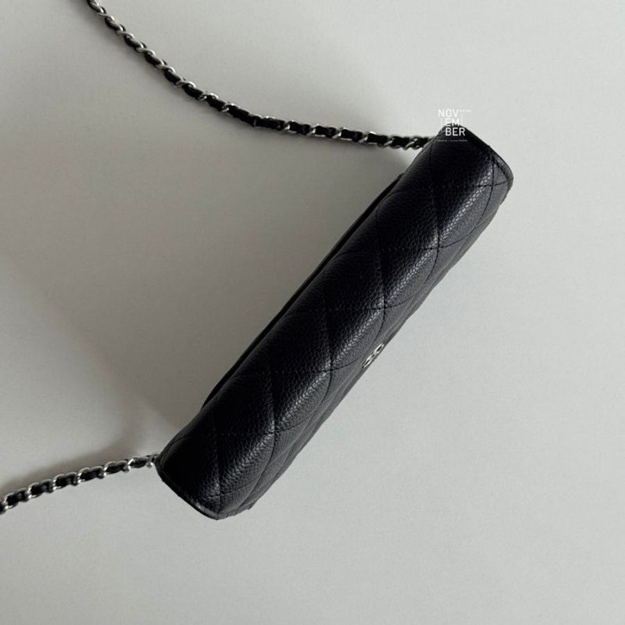 99新🆕 Chanel 香奈兒 Classic WOC 黑色銀釦-4