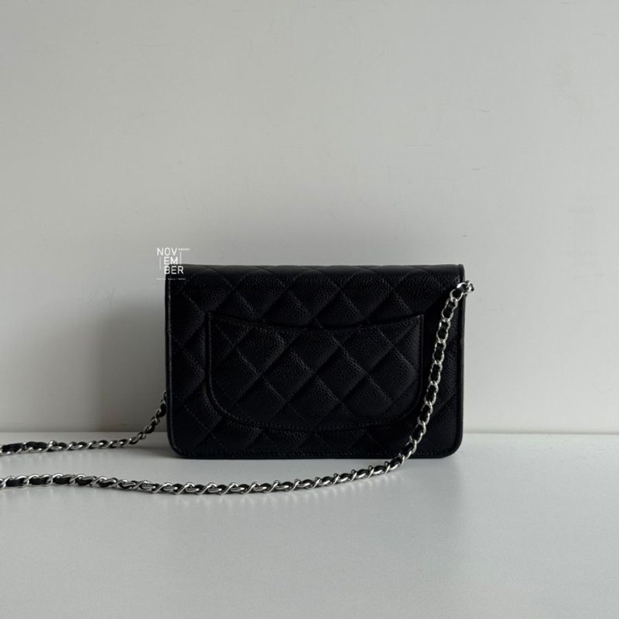 99新🆕 Chanel 香奈兒 Classic WOC 黑色銀釦-5