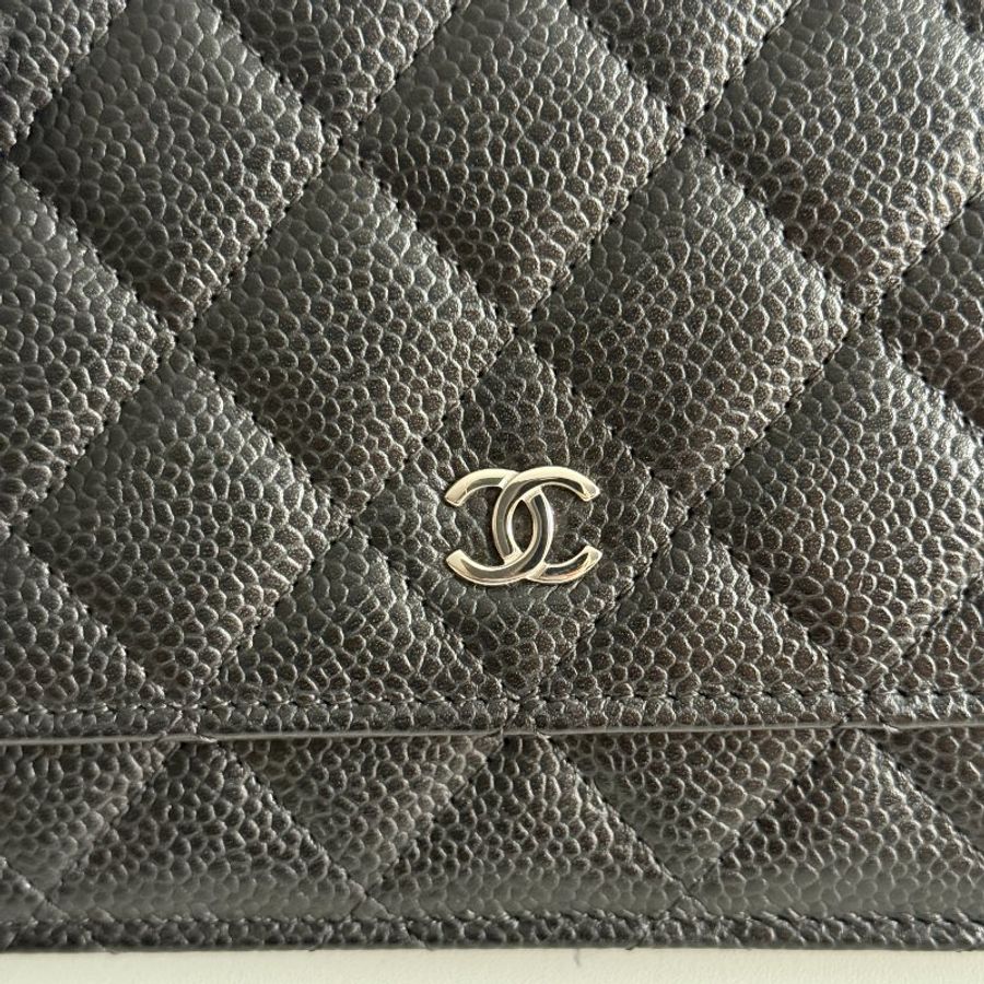 99新🆕 Chanel 香奈兒 Classic WOC 黑色銀釦-9