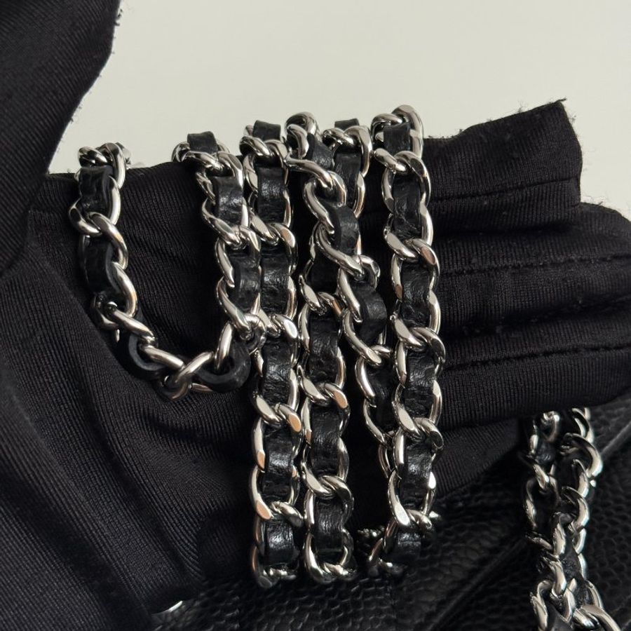 99新🆕 Chanel 香奈兒 Classic WOC 黑色銀釦-14