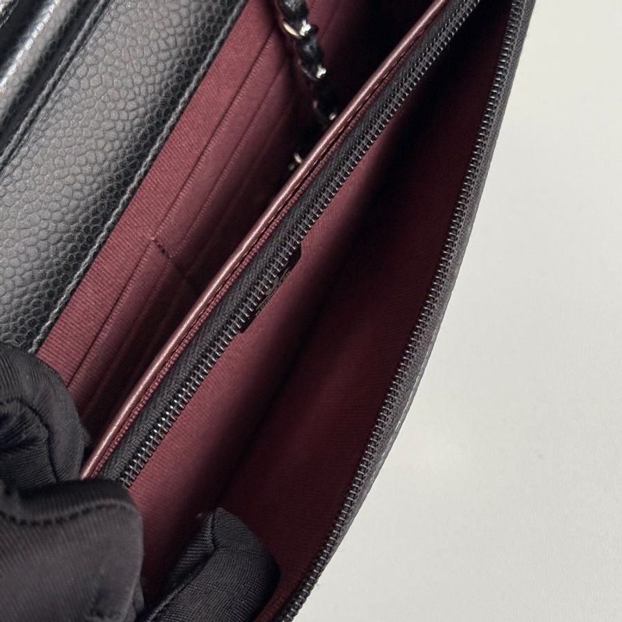 99新🆕 Chanel 香奈兒 Classic WOC 黑色銀釦-15