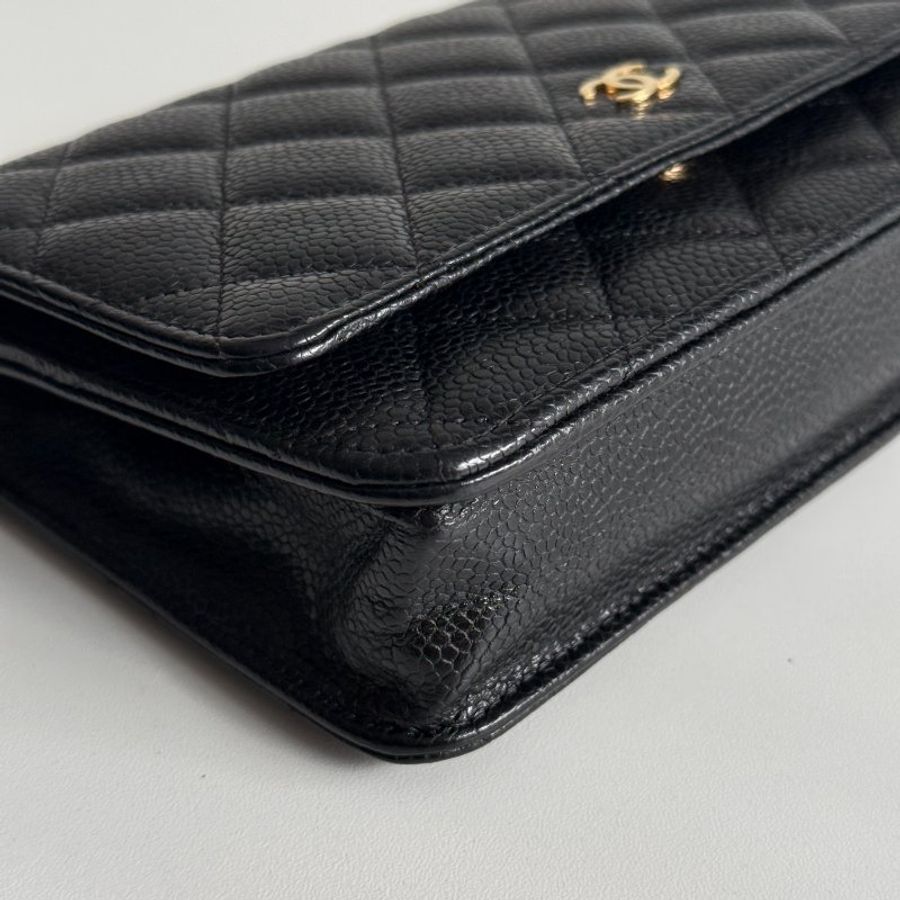 99新🆕 Chanel 香奈兒 Classic WOC 黑色金釦-11