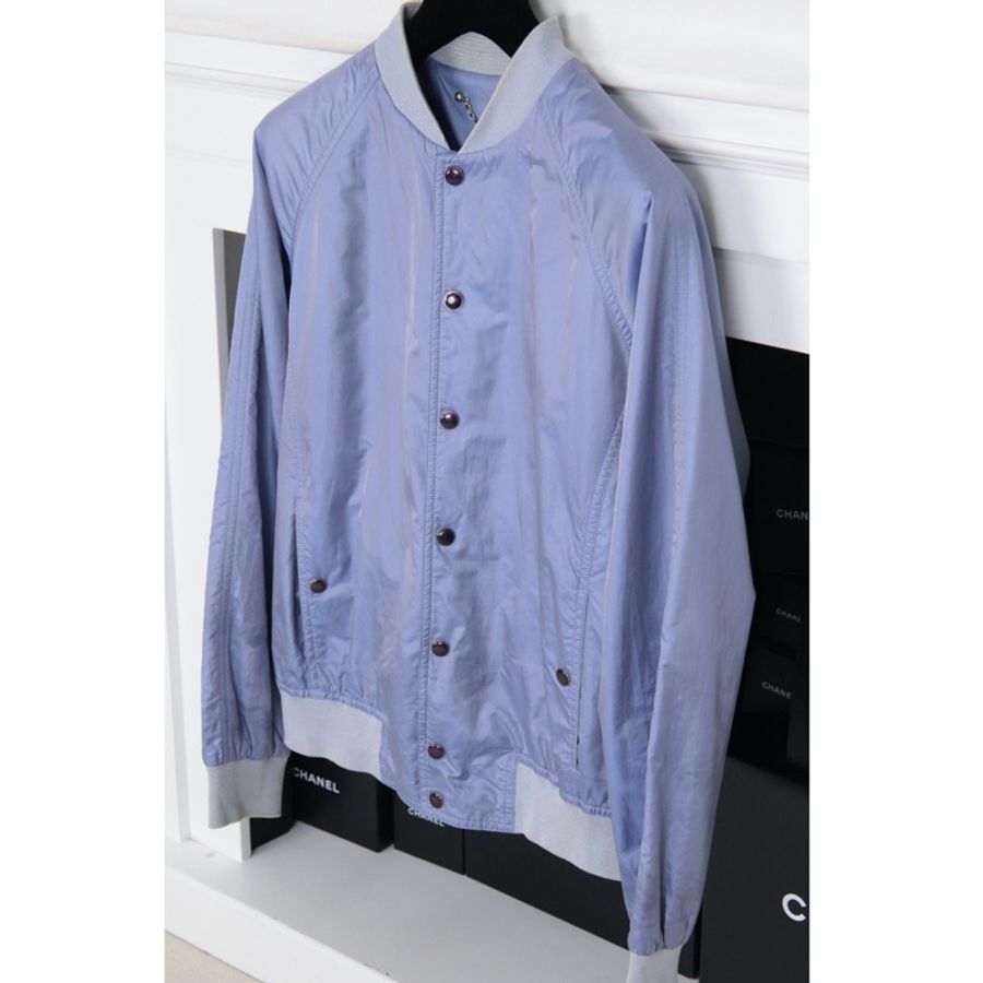 LV 紫色飞行棒球服夹克上衣外套-1