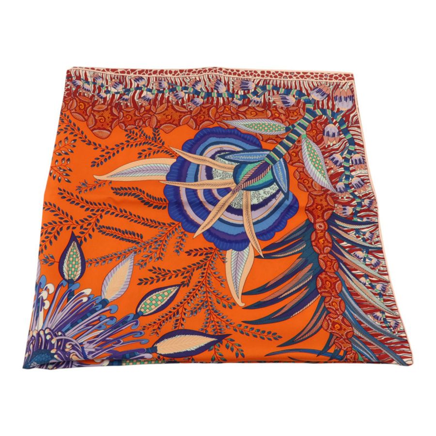 HERMES 絲質Scarf 90x90cm絲巾-4