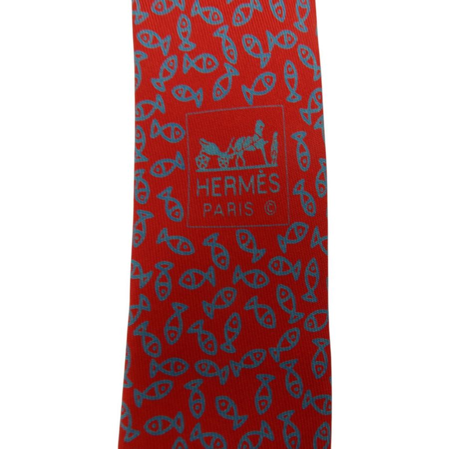 HERMES 絲質Necktie領帶-4