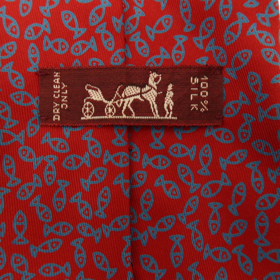 HERMES 絲質Necktie領帶-6