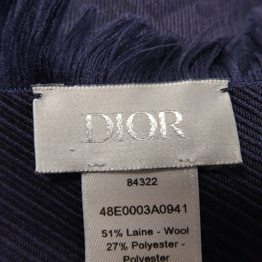 Dior 羊毛/絲質Oblique Stole 71x194cm絲巾-5