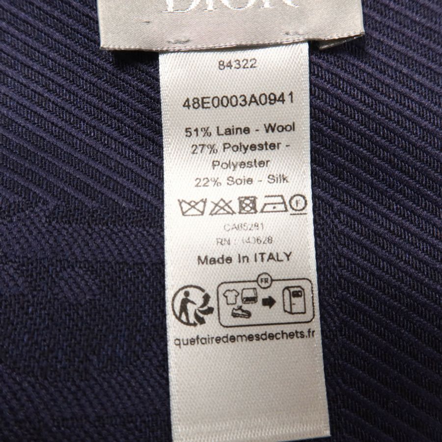 Dior 羊毛/絲質Oblique Stole 71x194cm絲巾-6