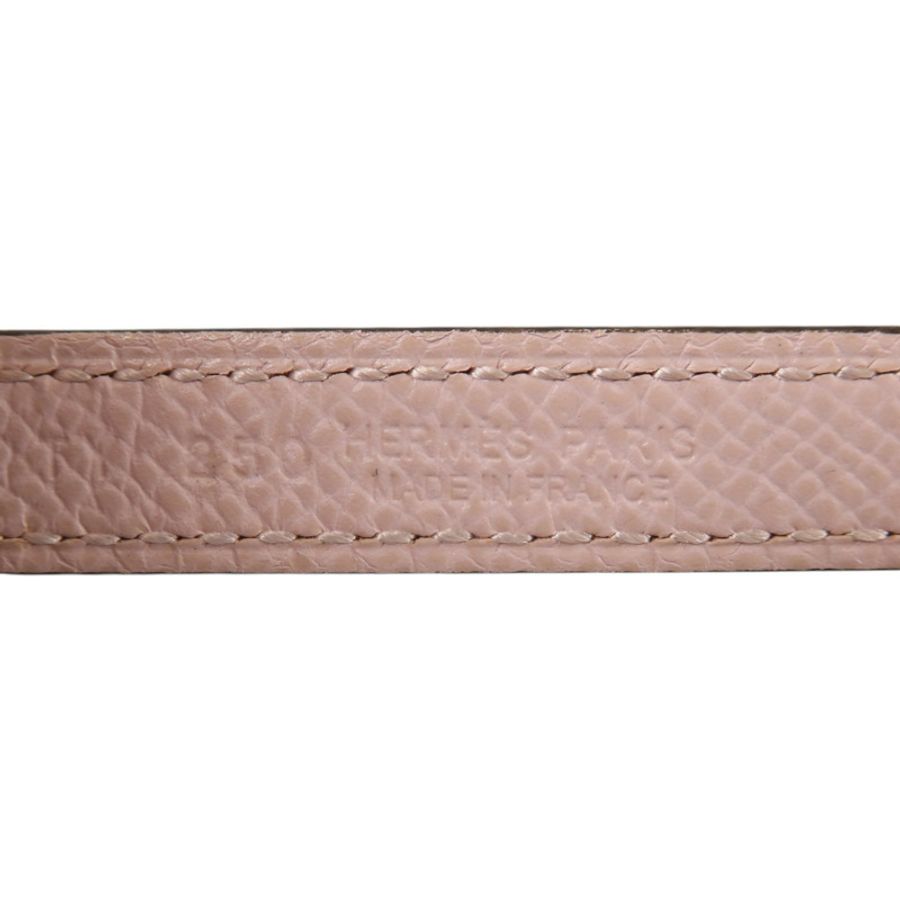 HERMES Epsom皮革H Torsade Buckle Reversible Belt 85cm金扣皮帶Mauve Pale/Gold-3