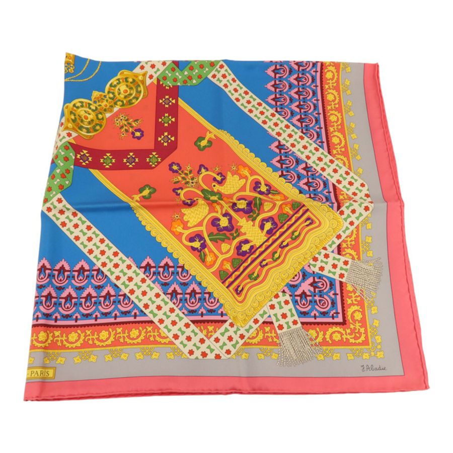 HERMES 絲質Scarf 90x90cm絲巾-1
