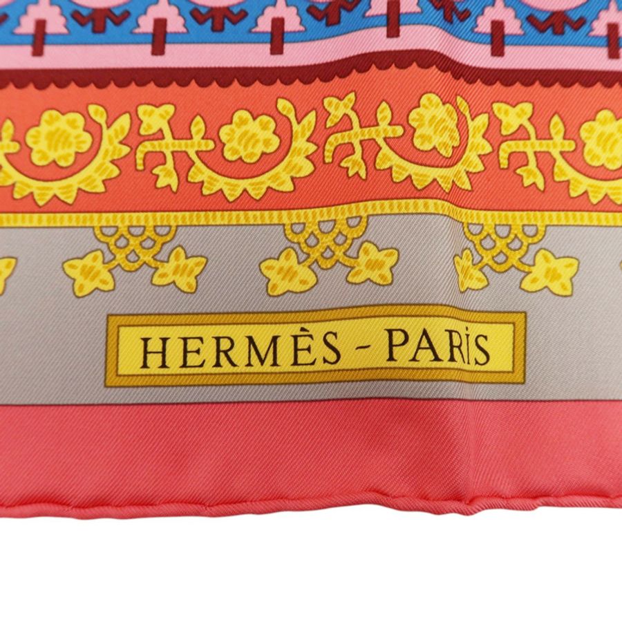 HERMES 絲質Scarf 90x90cm絲巾-5