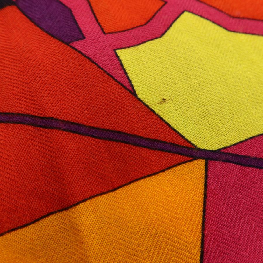 HERMES 羊絨/絲質Scarf 140x140cm絲巾-10
