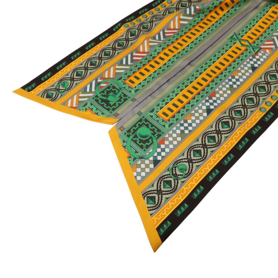 HERMES 絲質Maxi Twilly絲巾-3