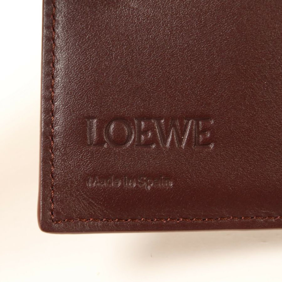 LOEWE 牛皮皮革Puzzle Slim Compact Wallet錢包-6
