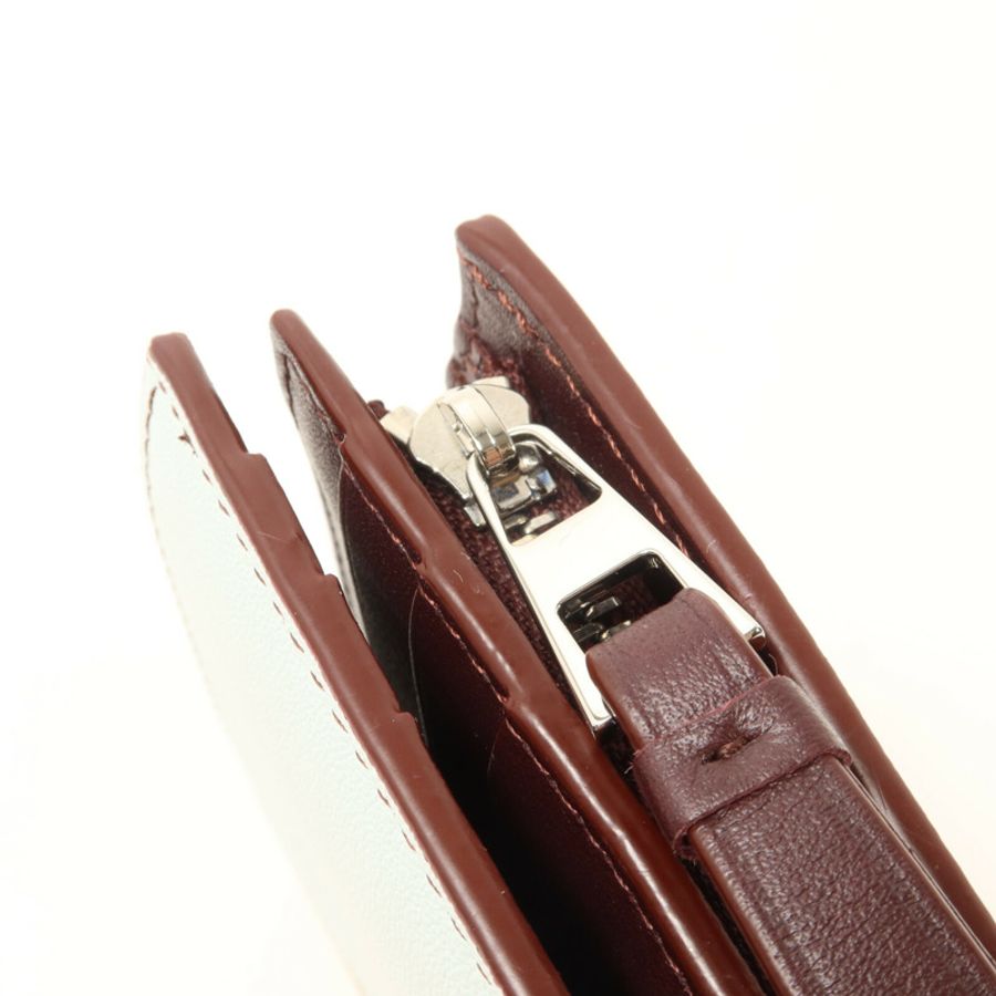 LOEWE 牛皮皮革Puzzle Slim Compact Wallet錢包-7