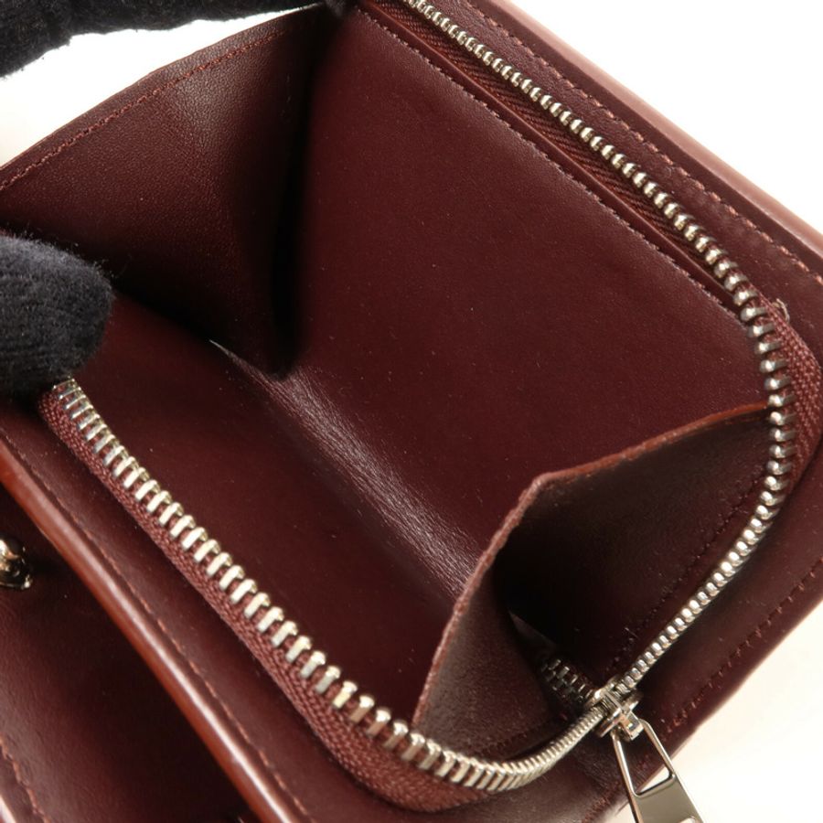 LOEWE 牛皮皮革Puzzle Slim Compact Wallet錢包-9