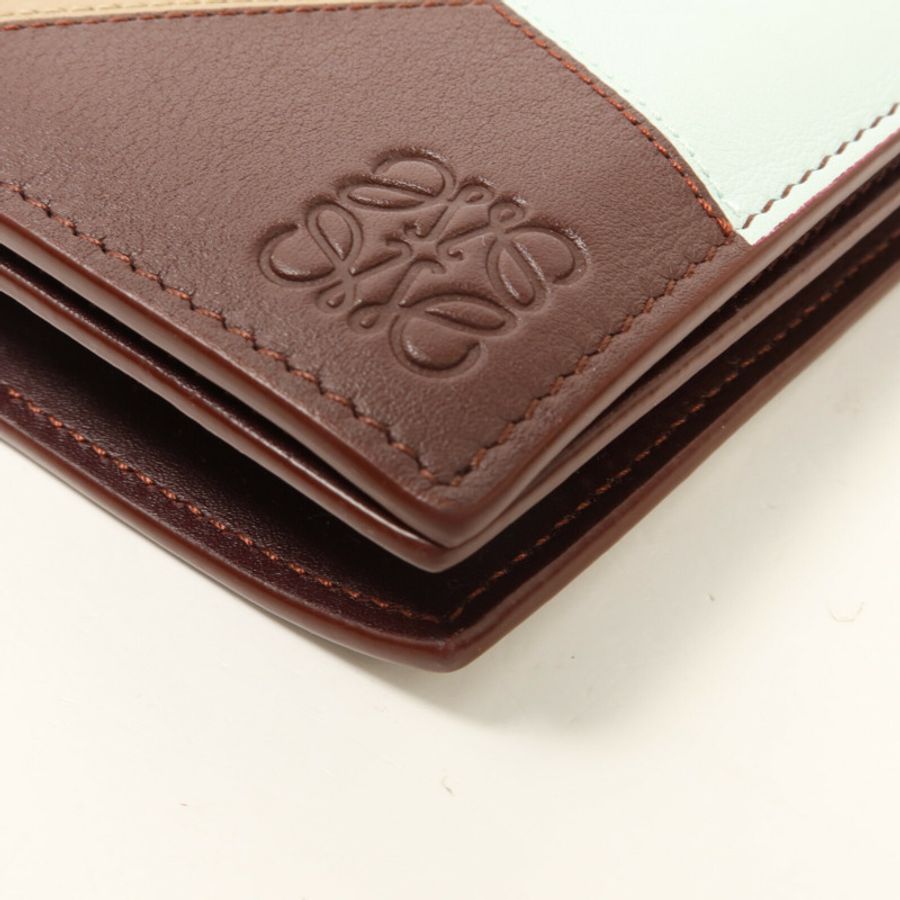 LOEWE 牛皮皮革Puzzle Slim Compact Wallet錢包-13