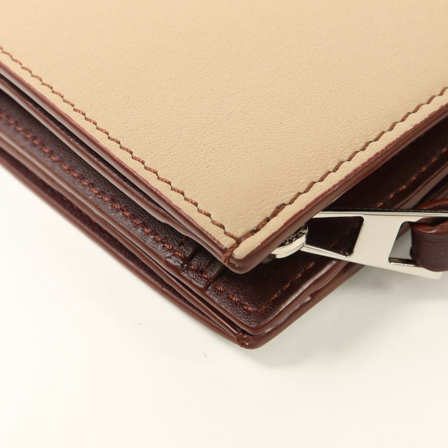 LOEWE 牛皮皮革Puzzle Slim Compact Wallet錢包-14