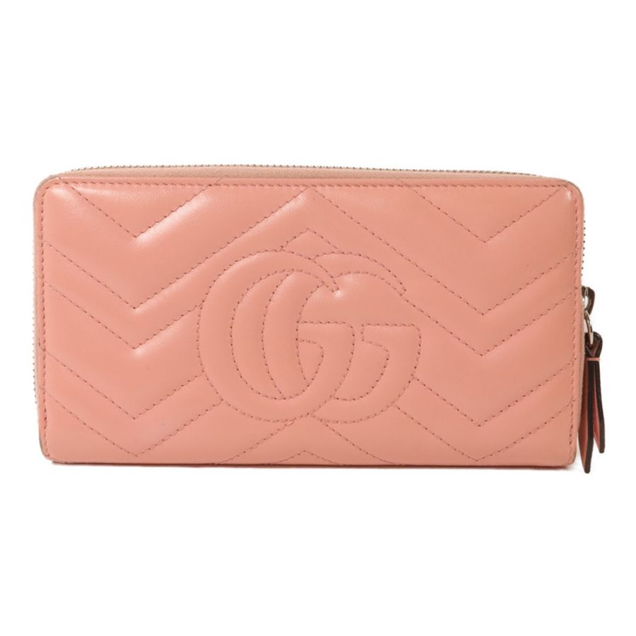 GUCCI 牛皮皮革GG Marmont Long Wallet長錢包-1