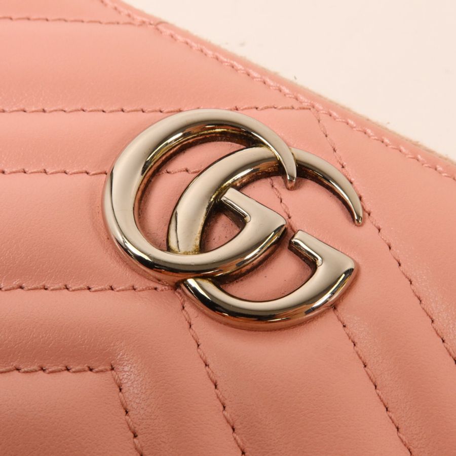 GUCCI 牛皮皮革GG Marmont Long Wallet長錢包-9