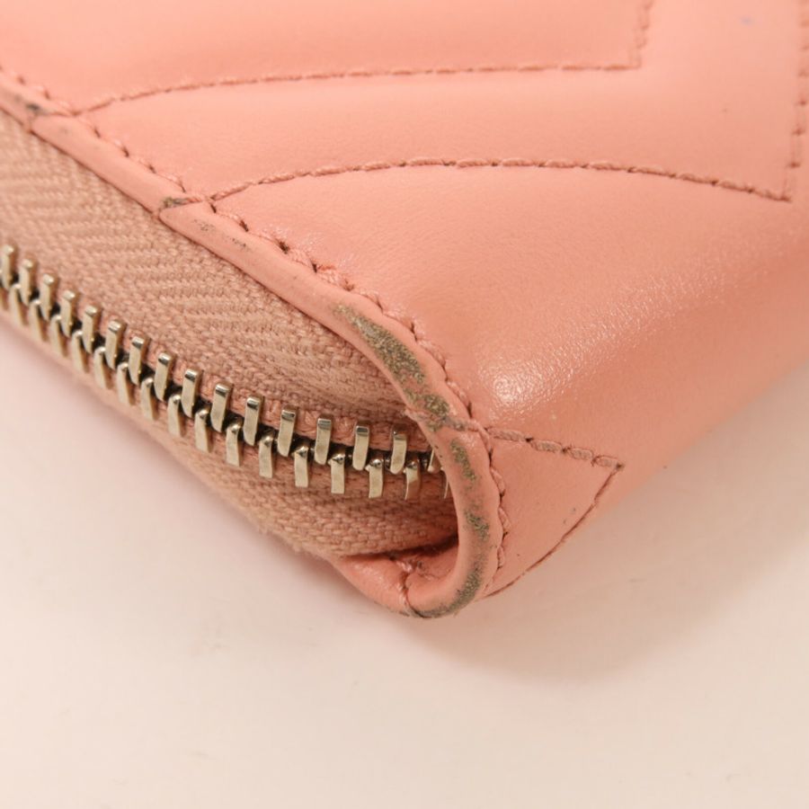 GUCCI 牛皮皮革GG Marmont Long Wallet長錢包-13