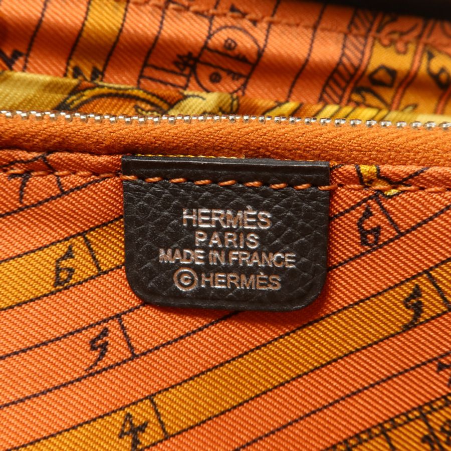 HERMES Epsom皮革Silk In Long Wallet長錢包Etain-5