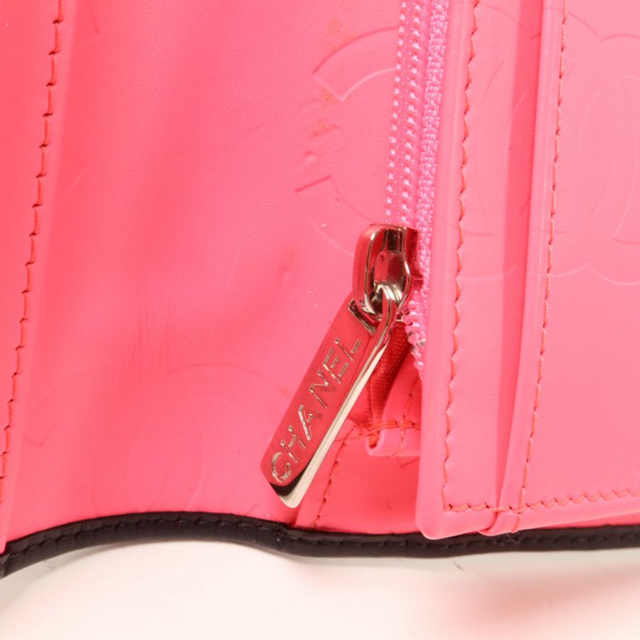 CHANEL 牛皮皮革Cambon Long Wallet長錢包-10