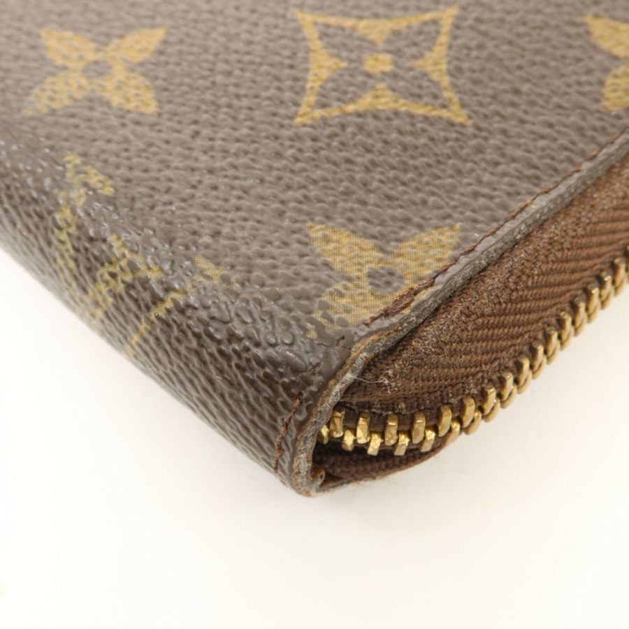 LOUIS VUITTON Monogram Zipper Long Wallet長錢包-8
