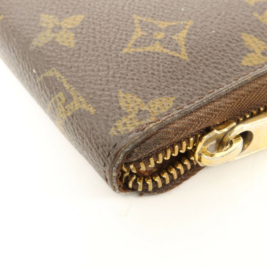 LOUIS VUITTON Monogram Zipper Long Wallet長錢包-11