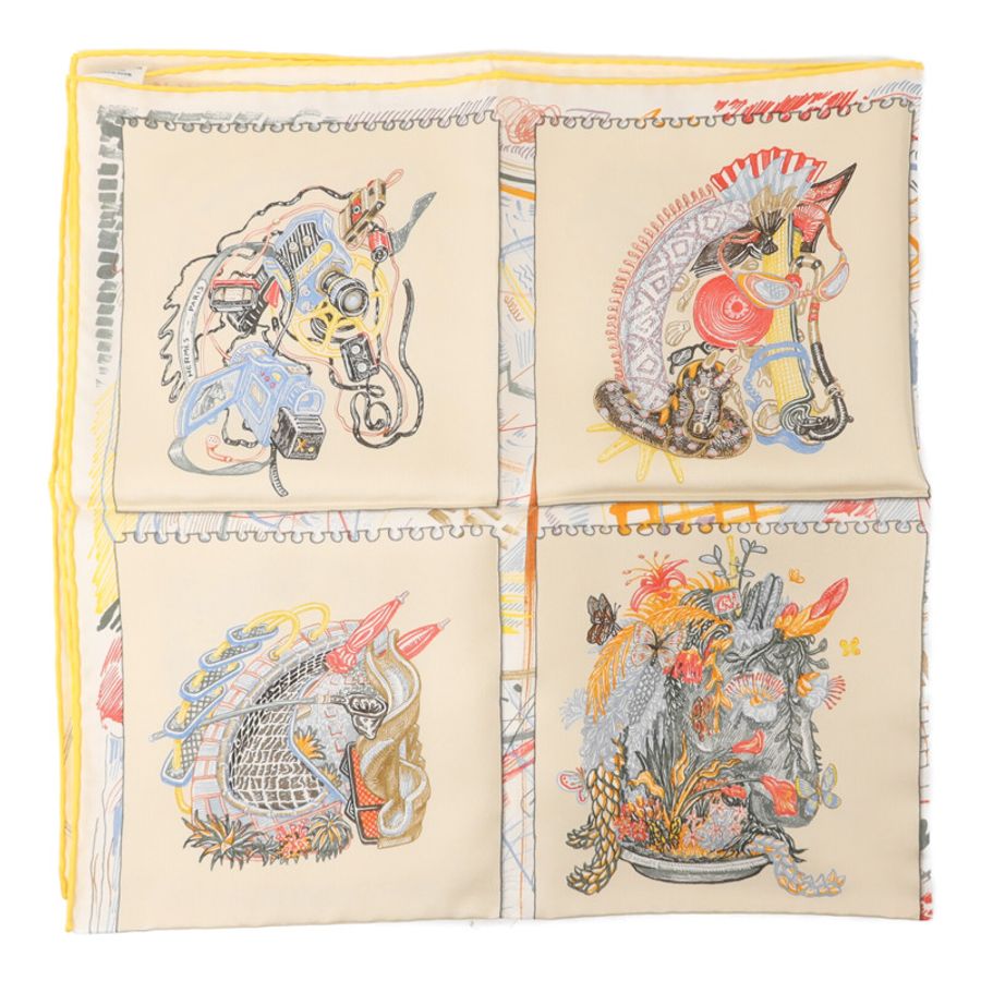 HERMES 絲質Scarf絲巾-1