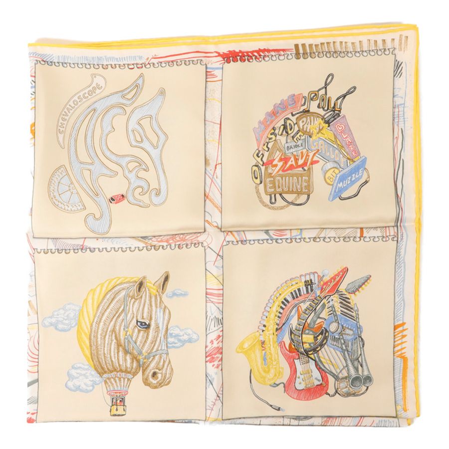 HERMES 絲質Scarf絲巾-2