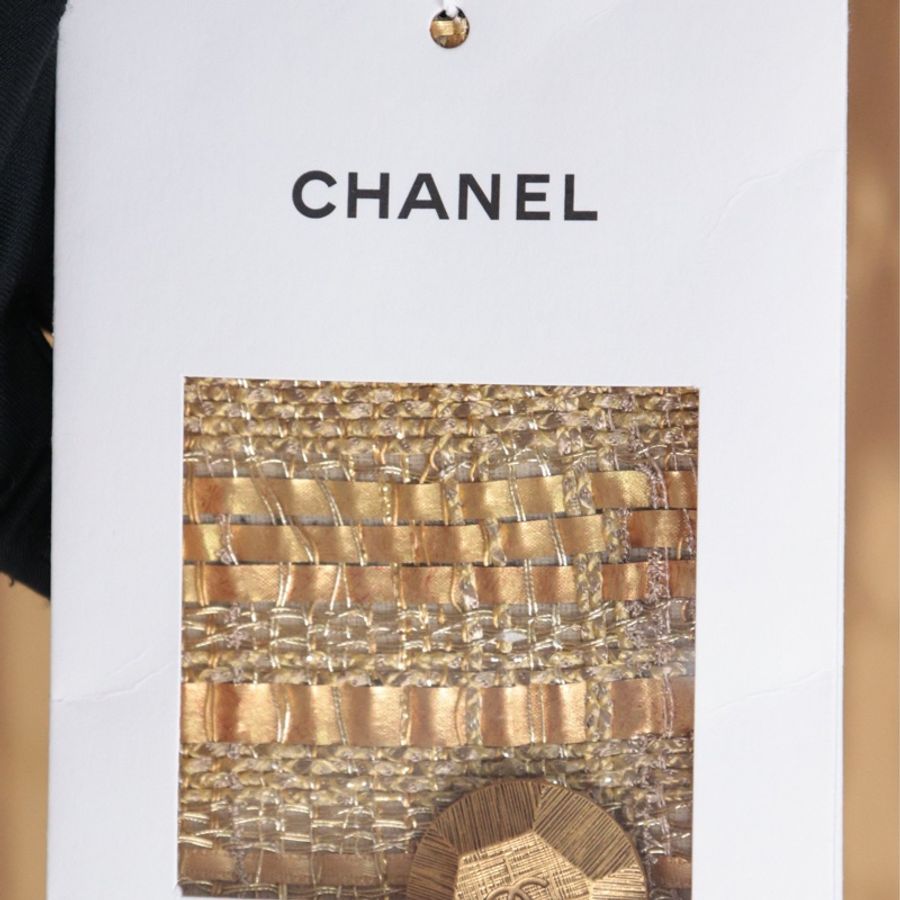 Chanel 19年埃及系列秀款金色亮片四口袋上衣外套-19