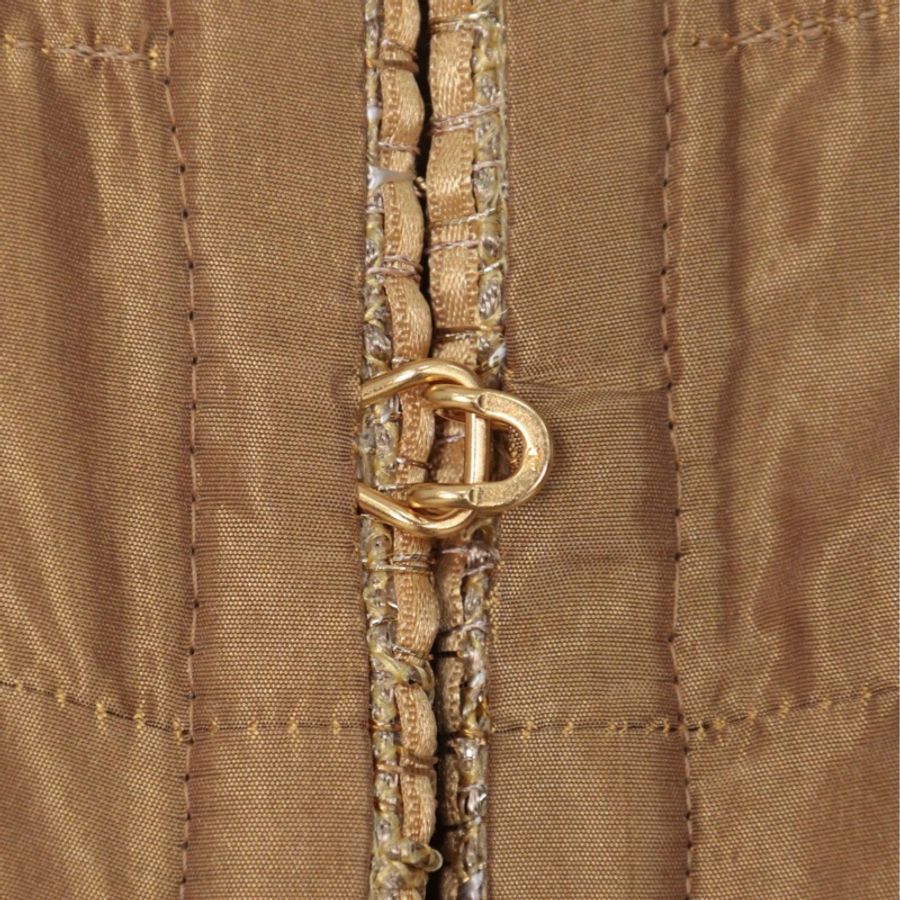 Chanel 19年埃及系列秀款金色亮片四口袋上衣外套-33