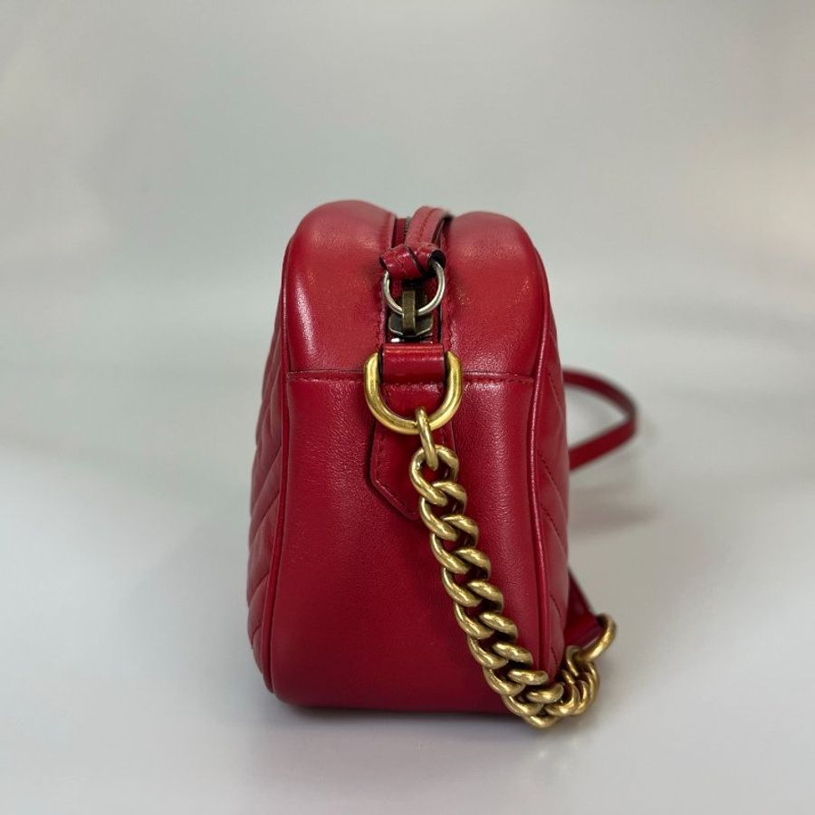 GUCCI 447632紅Marmont相機包 24CM-2